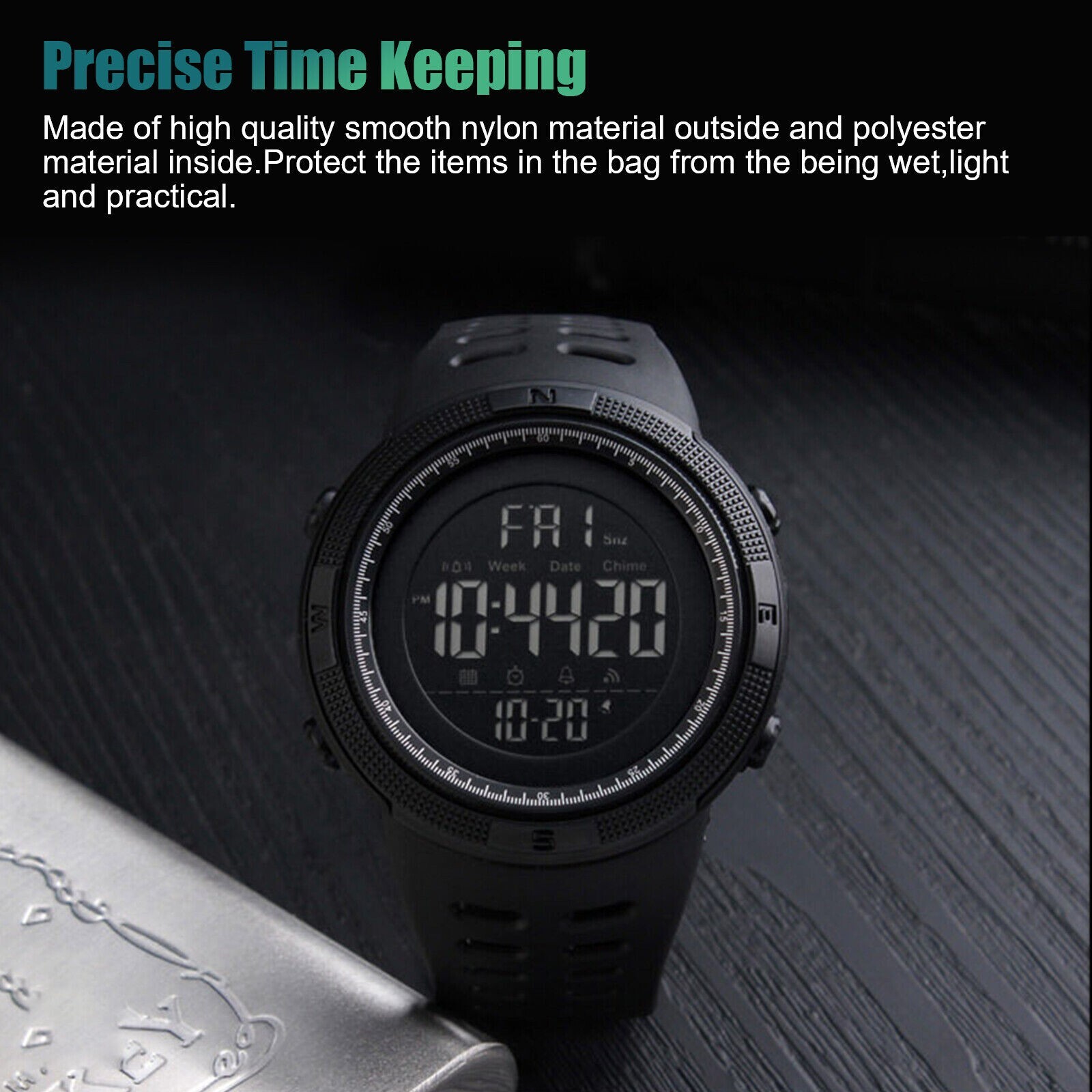 SKMEI Men’s Digital Army Military Sport Quartz Analog Chrono Waterproof Watch US