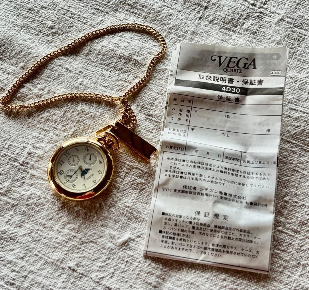 Citizen JUNCTION vintage pocket watch complete item