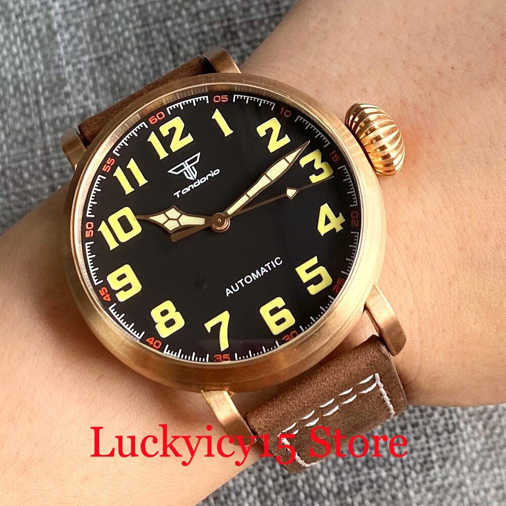46.5MM CUSN8 Solid Bronze Case 10ATM Waterproof Japan NH35 PT5000 Movement Watch