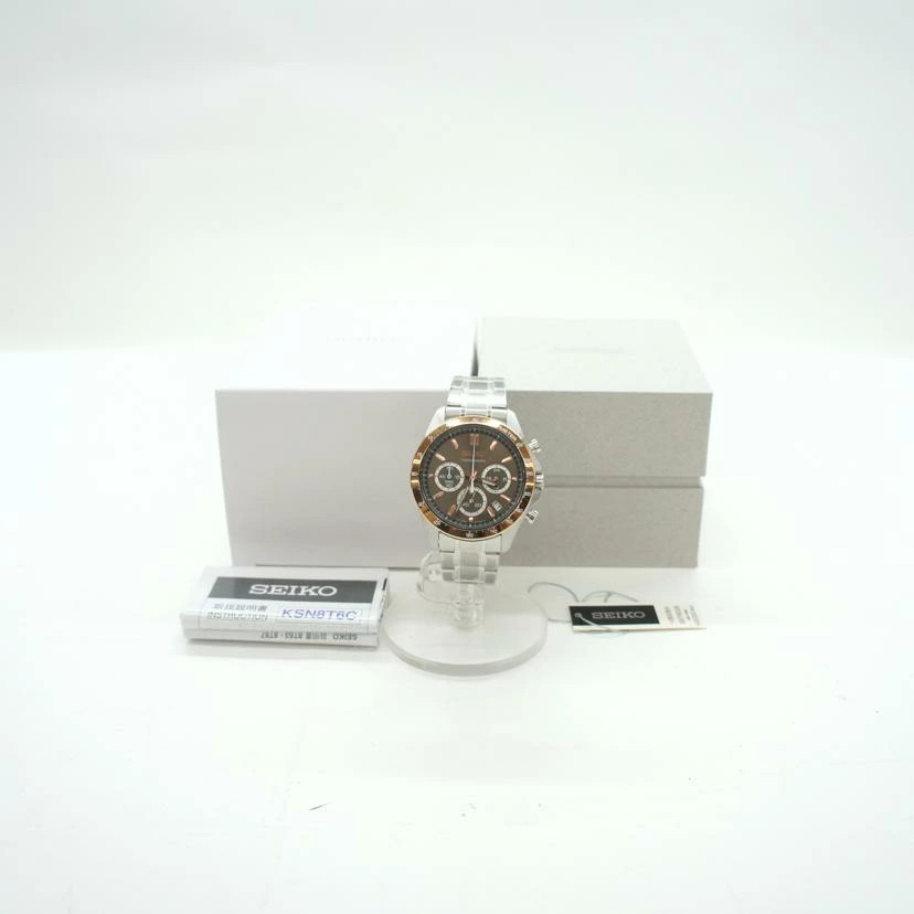 SEIKO Seiko Selection Gray SBTR026 Wrist Size 18cm Men’s Used Watch #61023