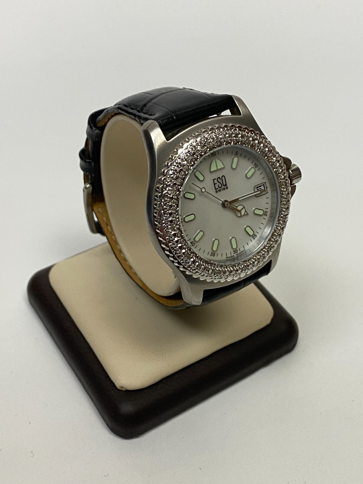 Watch ESQ SWISS E5210 Diamonds Bezel (12pc) New Battery
