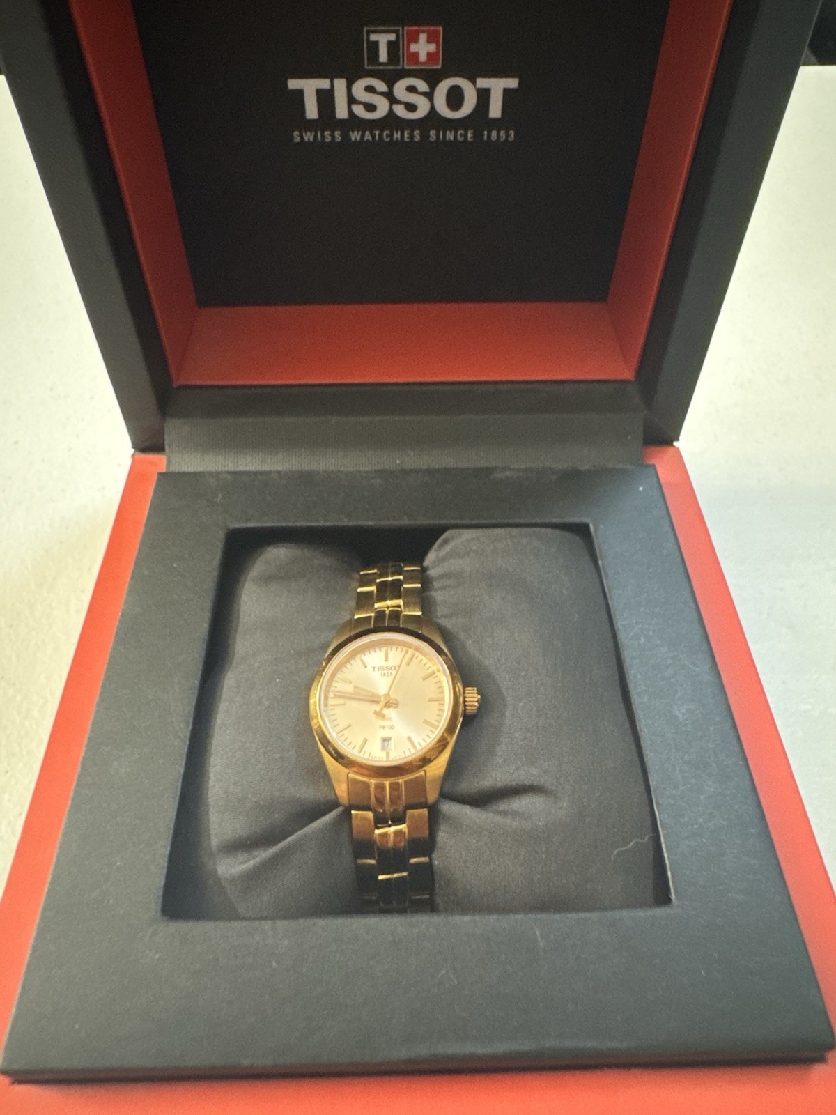 Tissot PR 100 Lady Small Rose Gold PVD Swiss Quartz Watch T101010 A