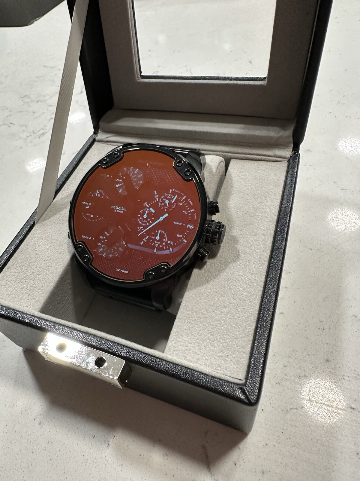 Diesel DZ7395 Mr. Daddy 2.0 Chronograph Black Stainless Steel Watch 57mm