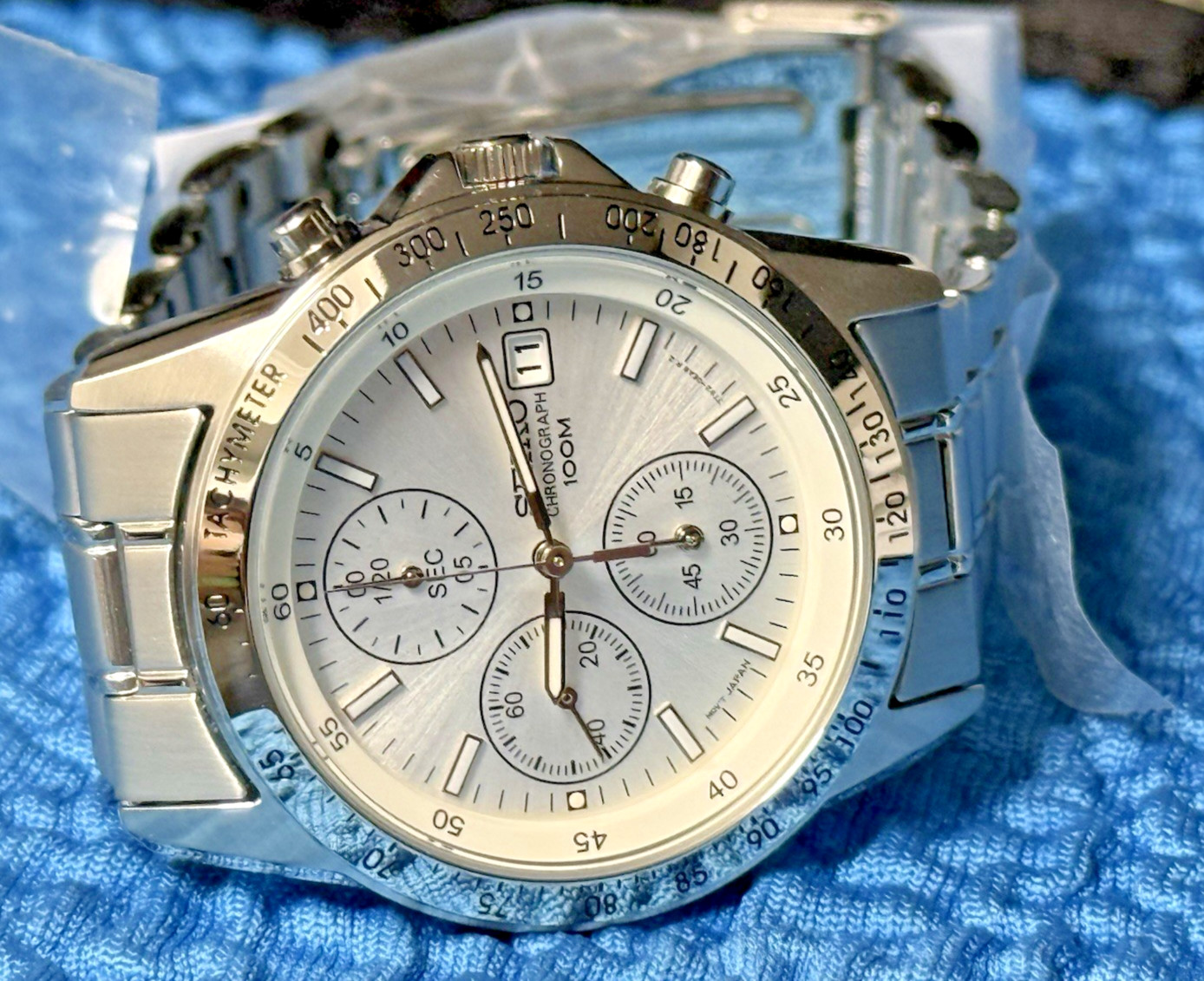 Seiko Spirit Chronograph Watch SBTQ039[US STOCK] Champagne Dial 38.5mm 7T92 NEW