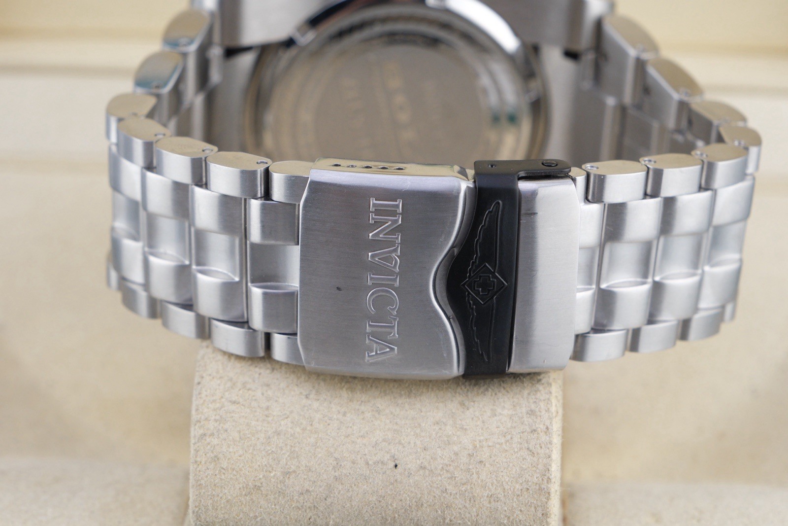 INVICTA 16955 Swiss Quartz Reserve 52mm SS Bolt Zeus Tria Watch Working 8.4”