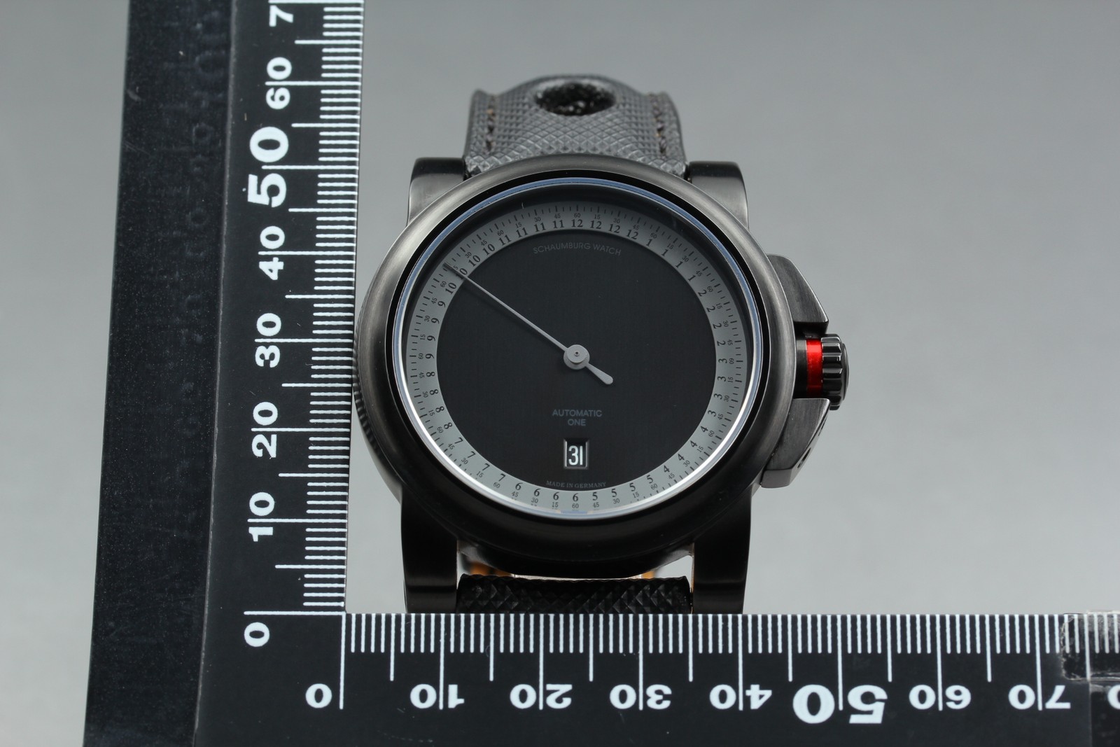 Schaumburg GT ONE-2 PVD Black Date Automatic Made in Germany Watch [ Band Wear ]