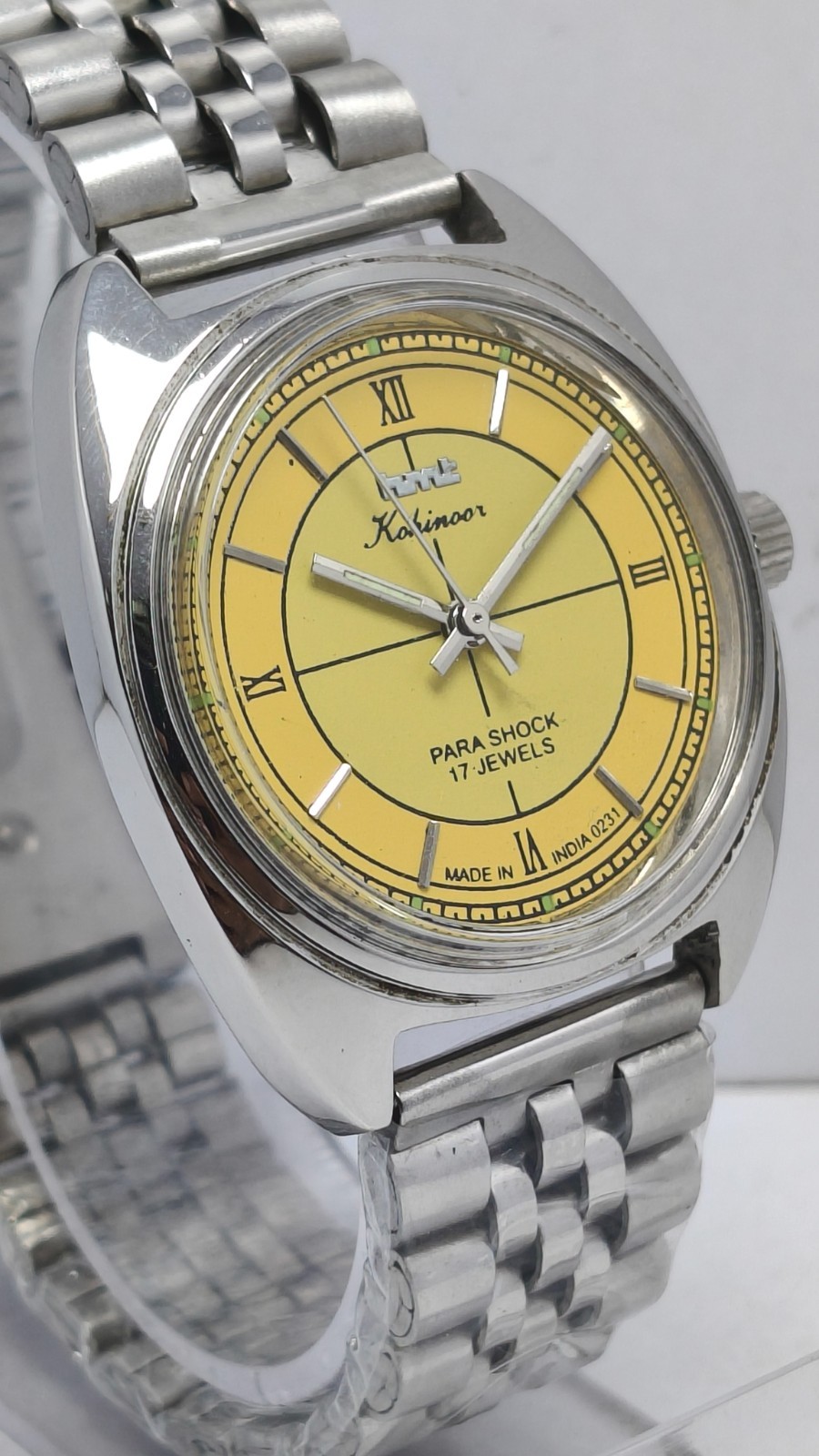 HMT Kohinoor 17J Hand Winding Wrist Watch For Men’s In Working Condition