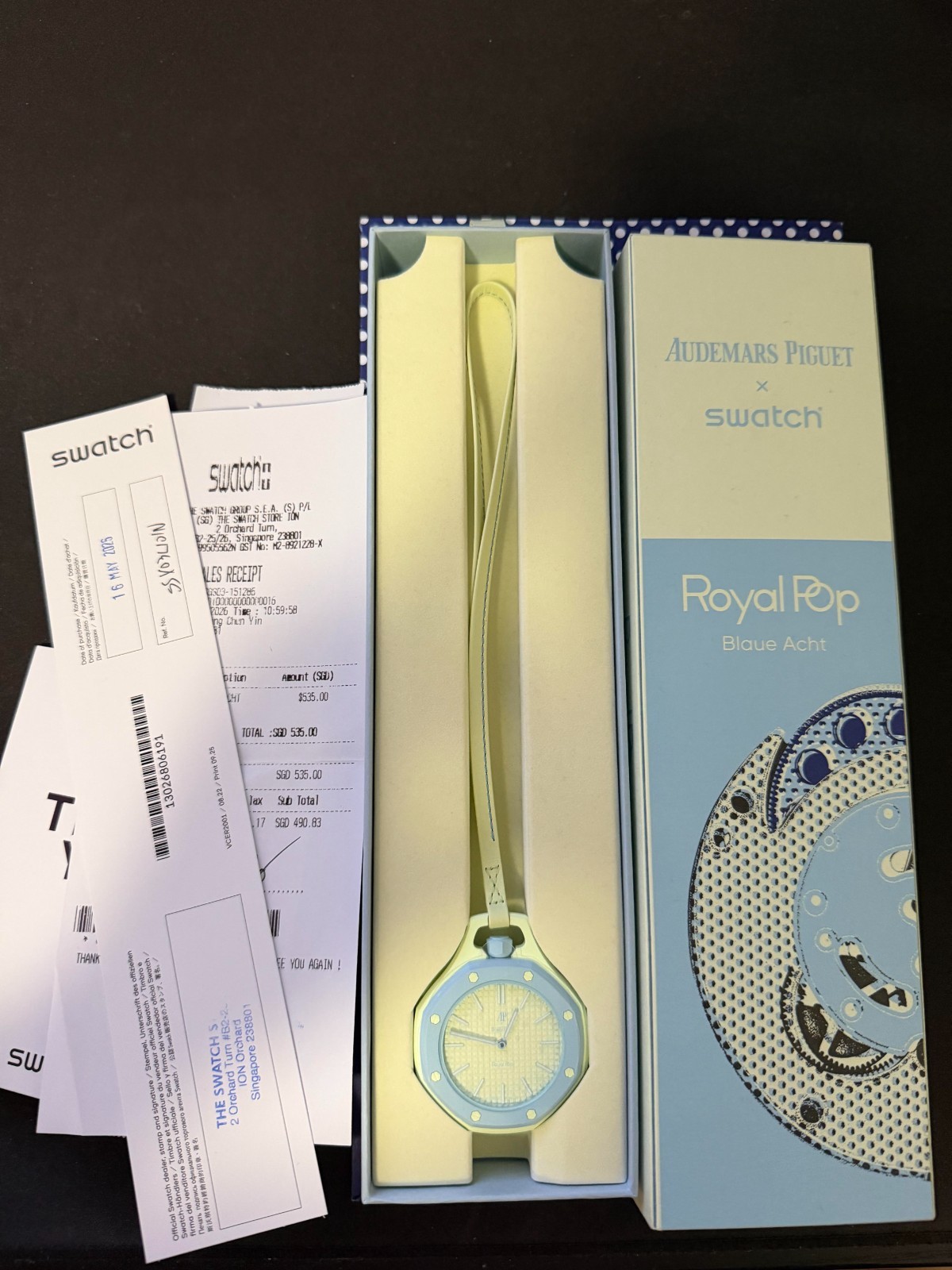 Swatch x AP – Blaue Acht – Brand New – FAST SHIP ✅📦