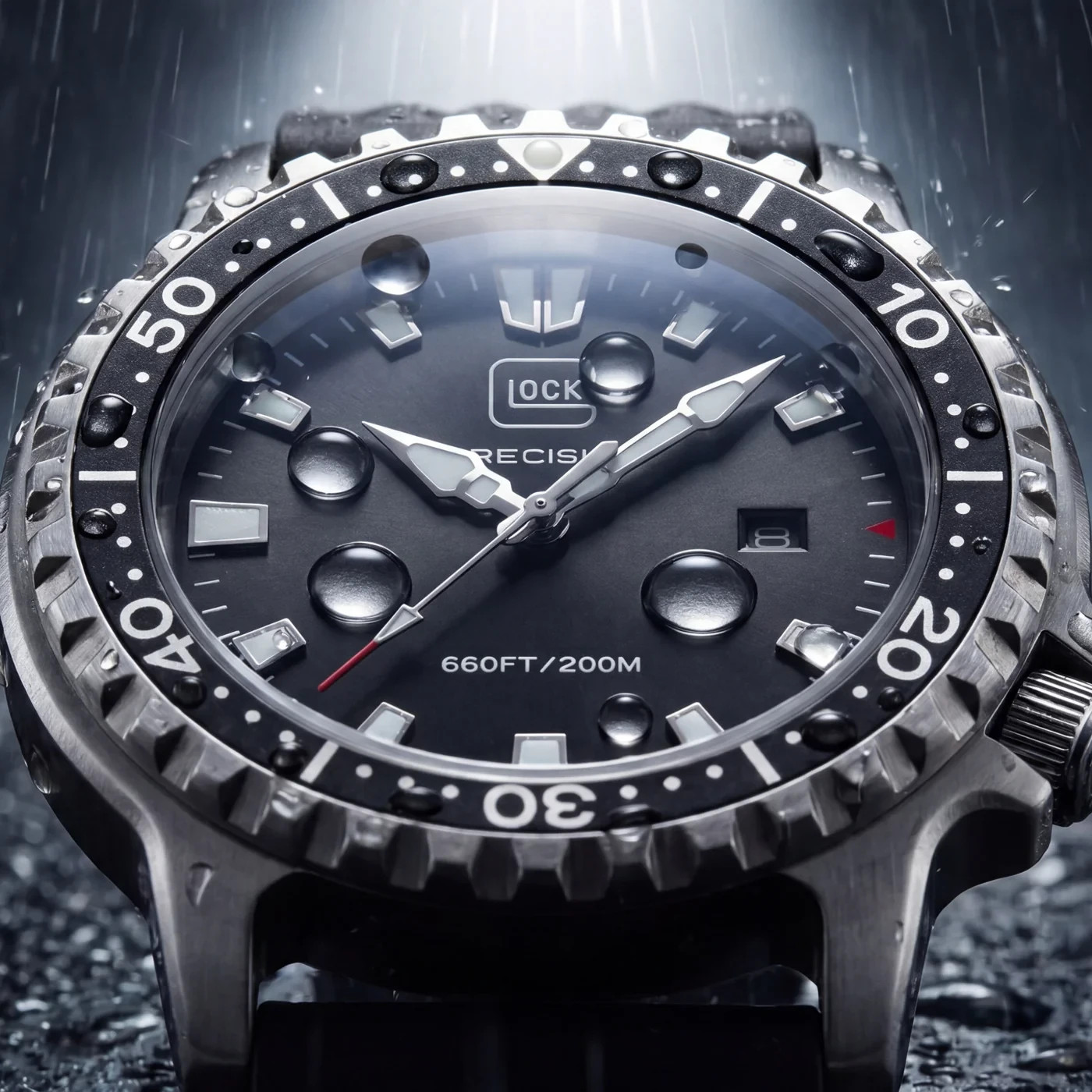 GLOCK WATCH GW-44- 2-22 ROTATING BEZEL, SWISS SUPER-LUMINOVA®,
