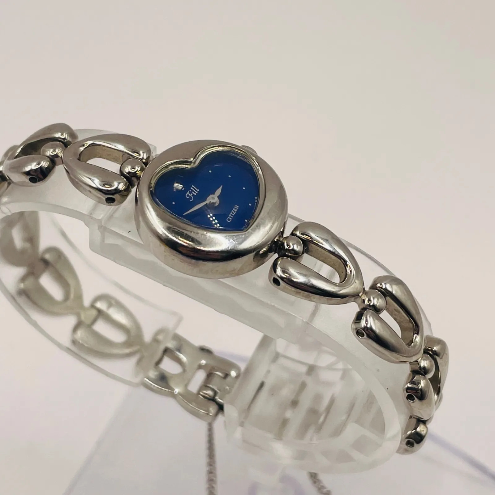 Citizen Fill Ladies’ Watch, Heart-Shaped, Blue Dial, Working Condition, B nu
