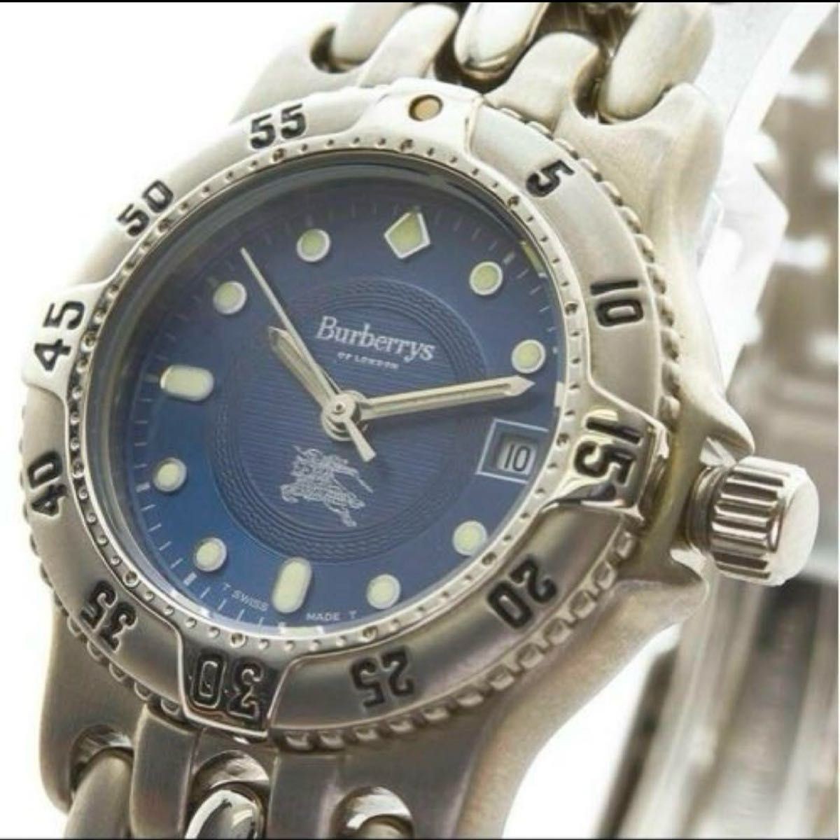 Burberry Wristwatch Quartz Blue Dial Stainless Steel Women’s