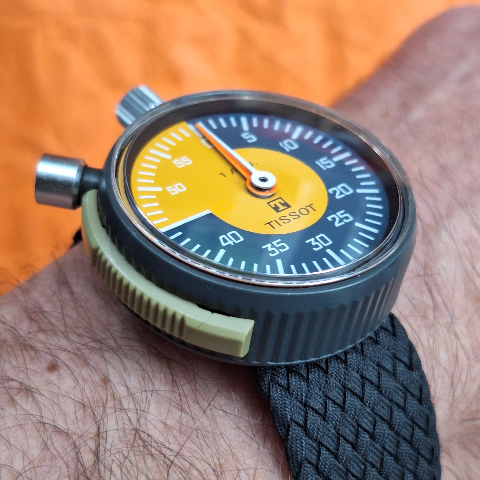 TISSOT 1979 FIFA REFEREE SOCCER STOPWATCH LEMANIA 7160