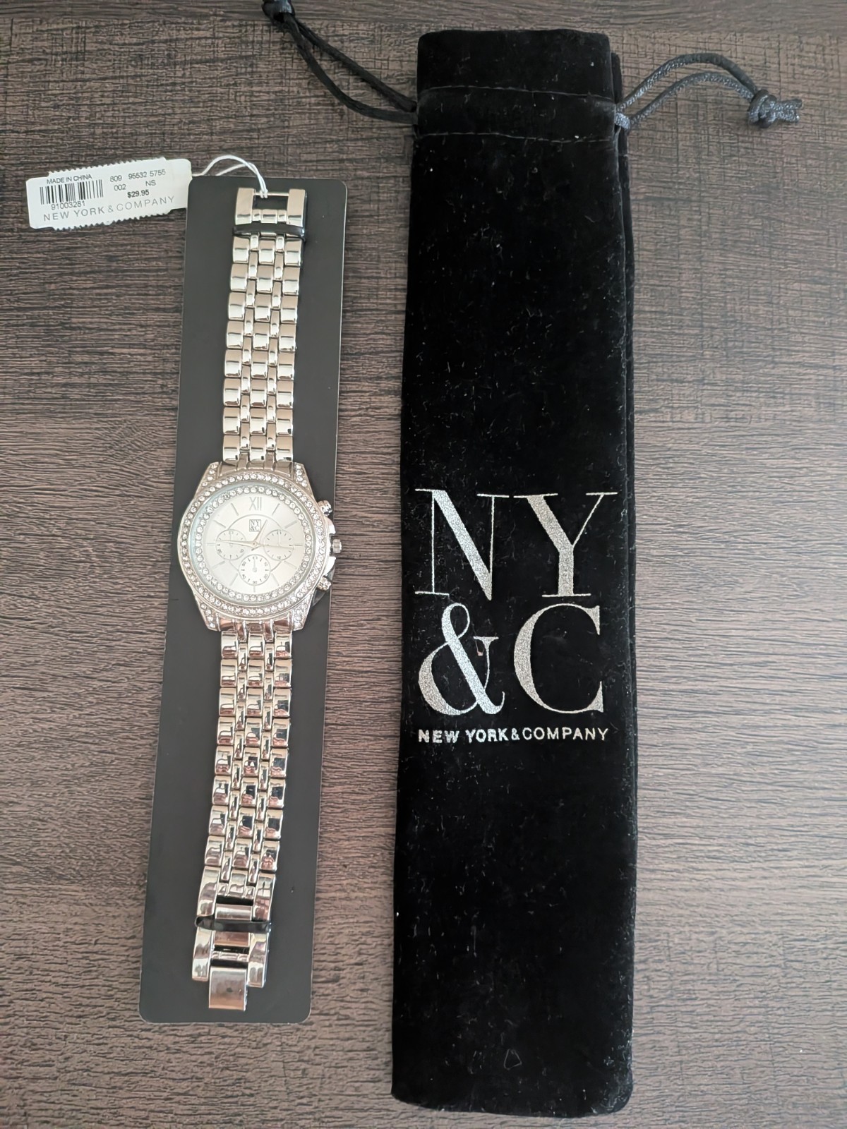 Vintage Silvertone NY&C Double Crystal Bezel Watch