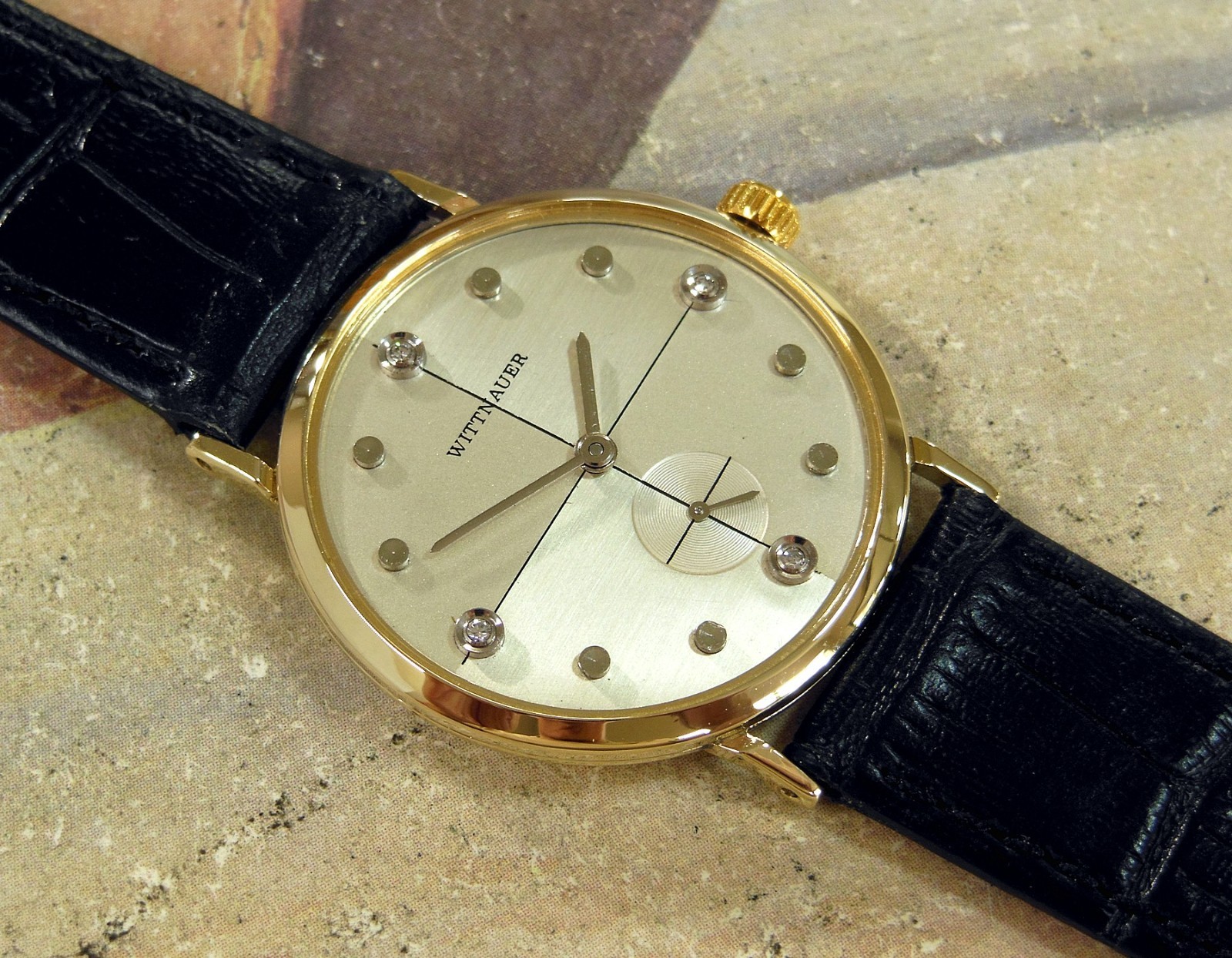 1950’s Vintage WITTNAUER, Stunning Silver / SILVER Dial, Serviced & Warranty