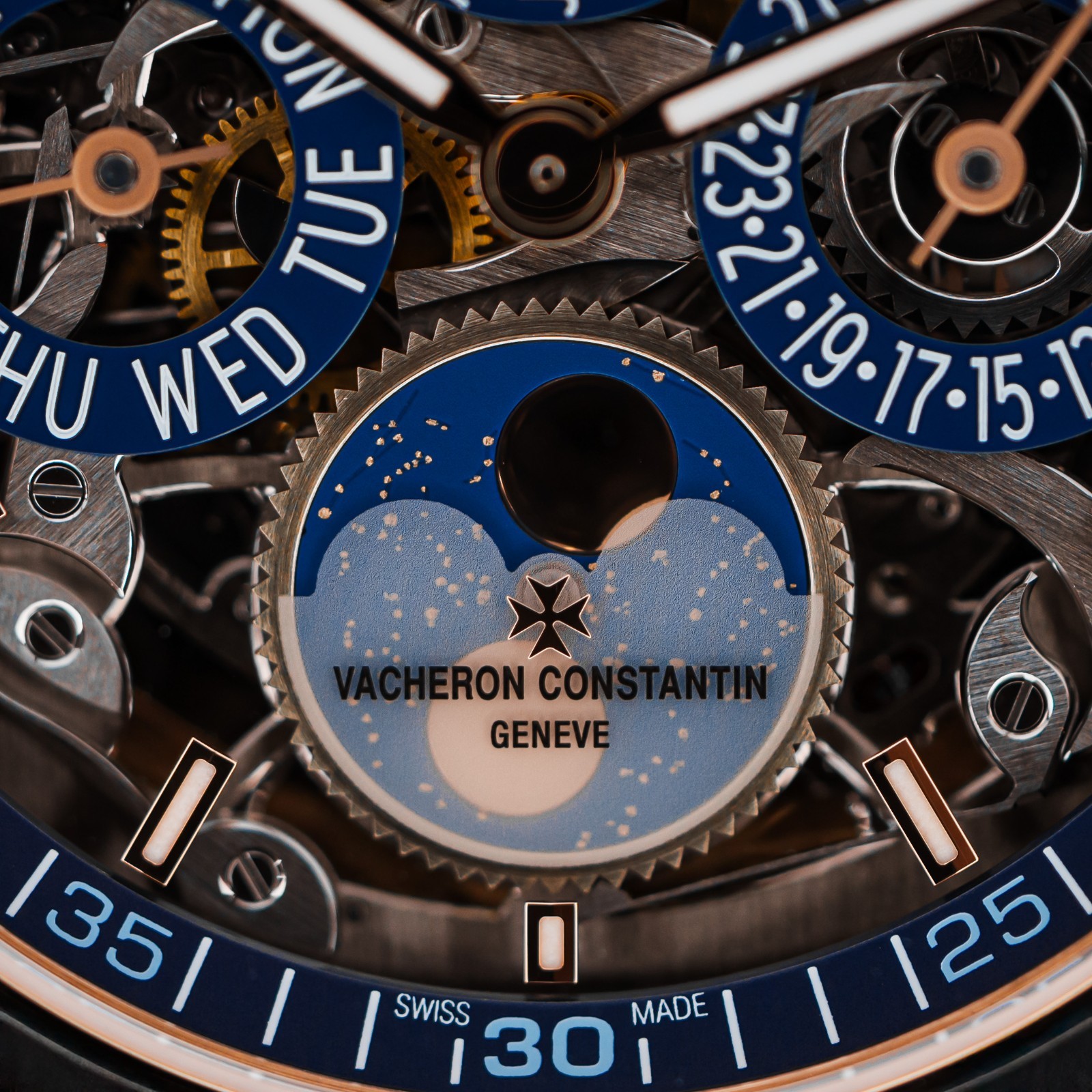 Vacheron Constantin Overseas Dual Time Skeleton Rose Gold 4300V/120R-B642 B&P
