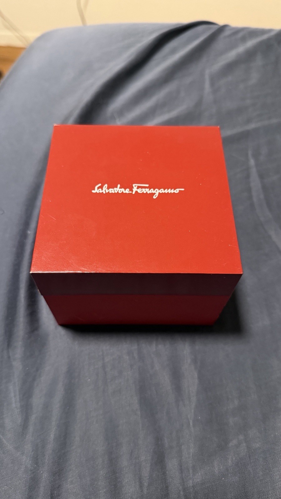 Ferragamo Evolution 40mm Blue face two-tone watch #25857B, With OG Box and Parts