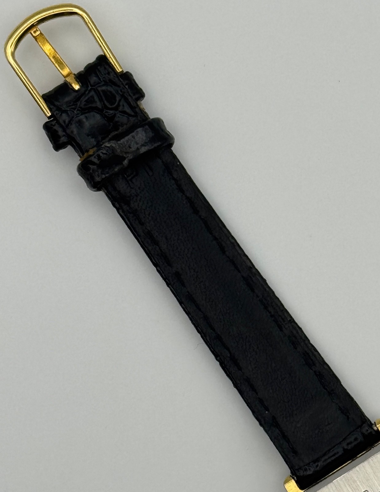 1988 Vintage Citizen Women’s Black Sector Dial Tank Watch – 5930 Quartz – RUNS!