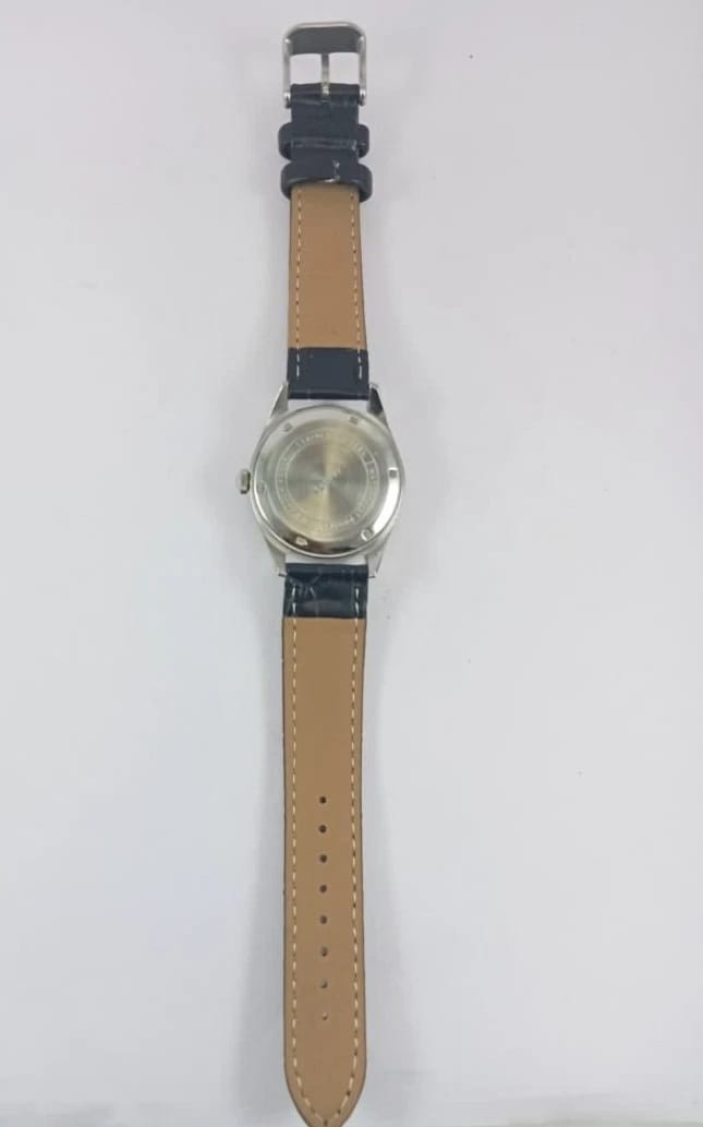 Rare HMT Pilot Purple Sunburst Dial 17 Jewels Mechanical Hand Winding Watch Ind