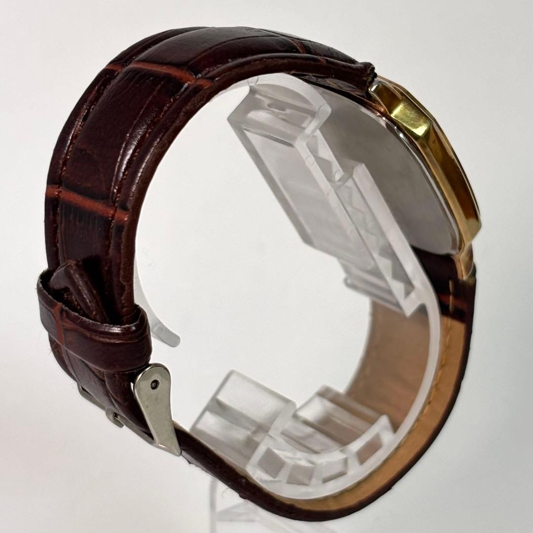 New Battery Running Seiko Vintage Watch Matte Dial Square Wristwatch