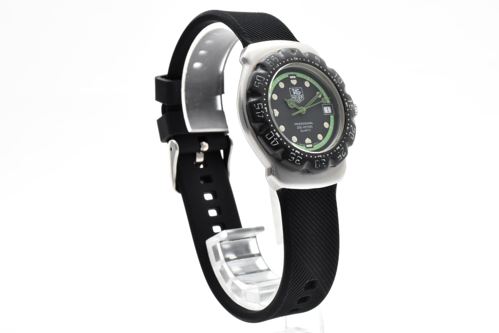 【EXC+ 5】TAG Heuer Formula 1 WA1215 Quartz Professional 200m Boys Green watch