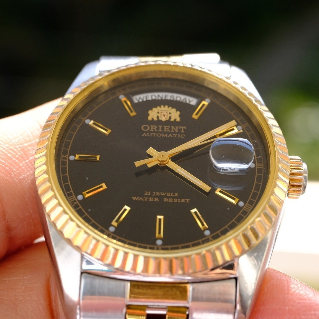 ORIENT President Day-Date Working Auto 36mm Rare OH 2026 Box Sapphire Watch