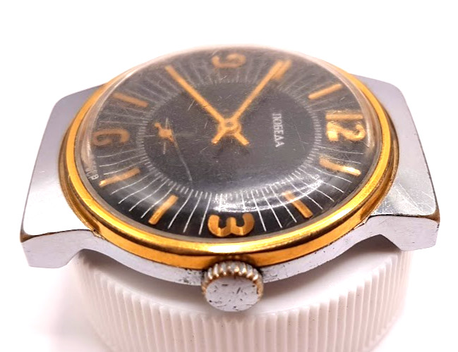 VINTAGE SOVIET RUSSIA USSR WRIST MENS WATCH POBEDA ZIM MECHANICS WORKING RARE