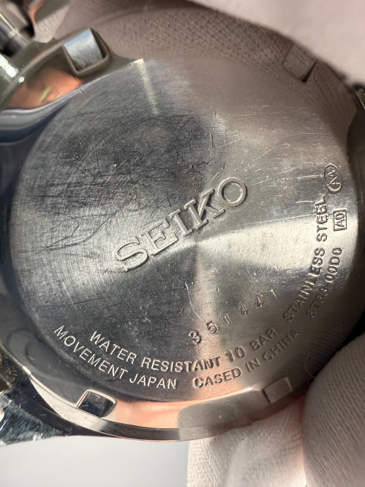 Seiko SBTR020 KSN8T6C Chronograph, Gray/Gunmetal Dial, Rose Gold Tachymeter