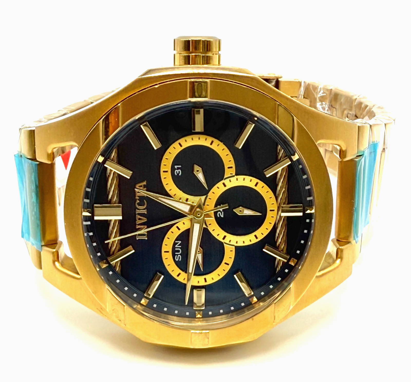 INVICTA PRE OWNED WATCH BOLT 31830 48mm VH63 QUARTZ / NEW BRACELET / NO BOX
