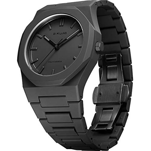 D1 MILANO PCBJ10 Shadow 40.5mm Black Polycarbonate Men’s Watch 5ATM