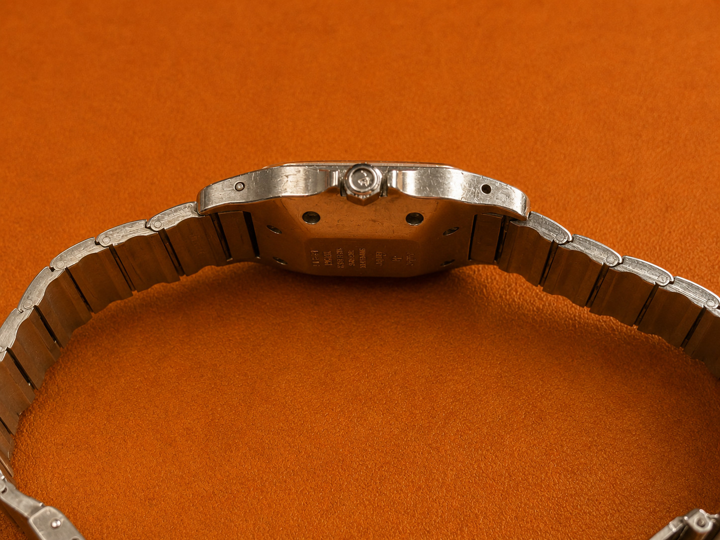Cartier Santos Carree ref. 2961 – 18k gold/steel – 16 diamonds