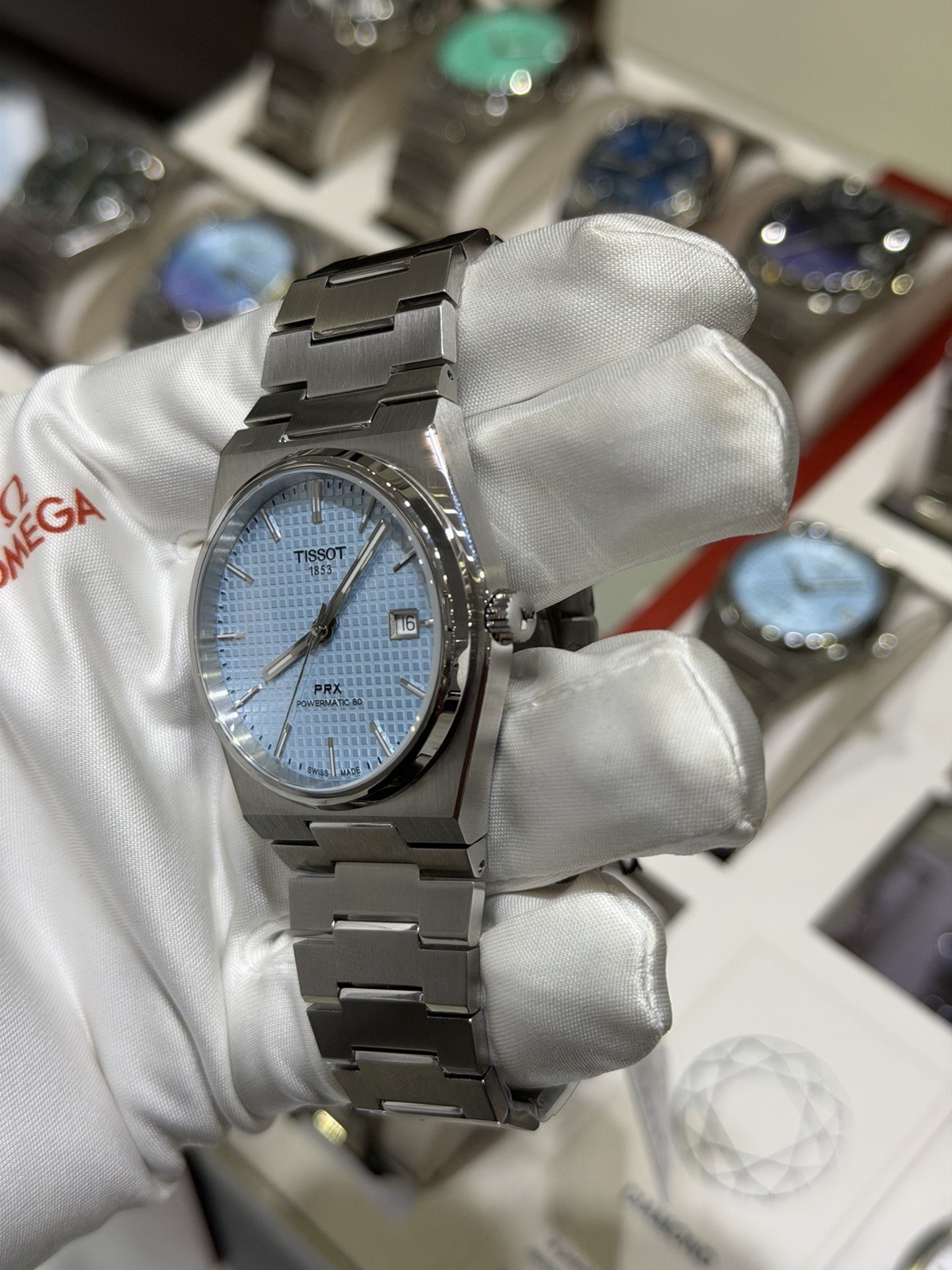 New Tissot PRX Powermatic 80 Ice Blue Dial 40MM Men’s Watch T137.407.11.351.00