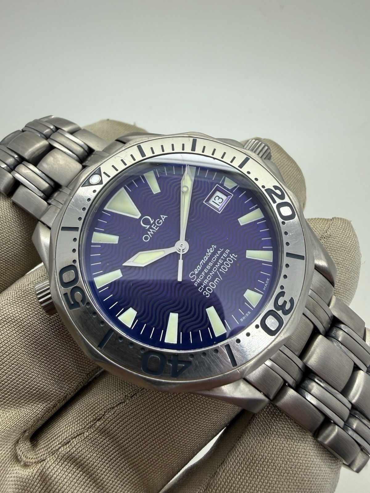 Omega Seamaster Professional Titanium Automatic 41mm Purple Blue Dial 2231.80