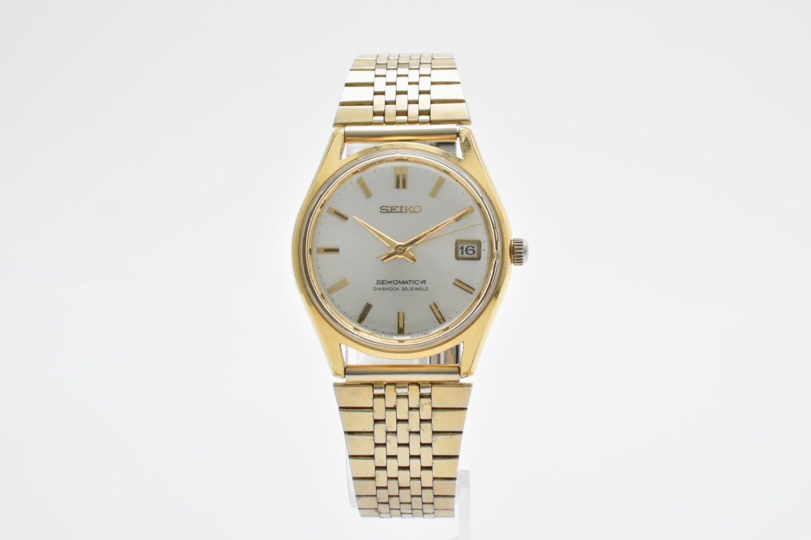 Vintage [Exc+5] SEIKO 8305-8010 SEIKOMATIC-R Gold 35mm Automatic Men Watch JAPAN