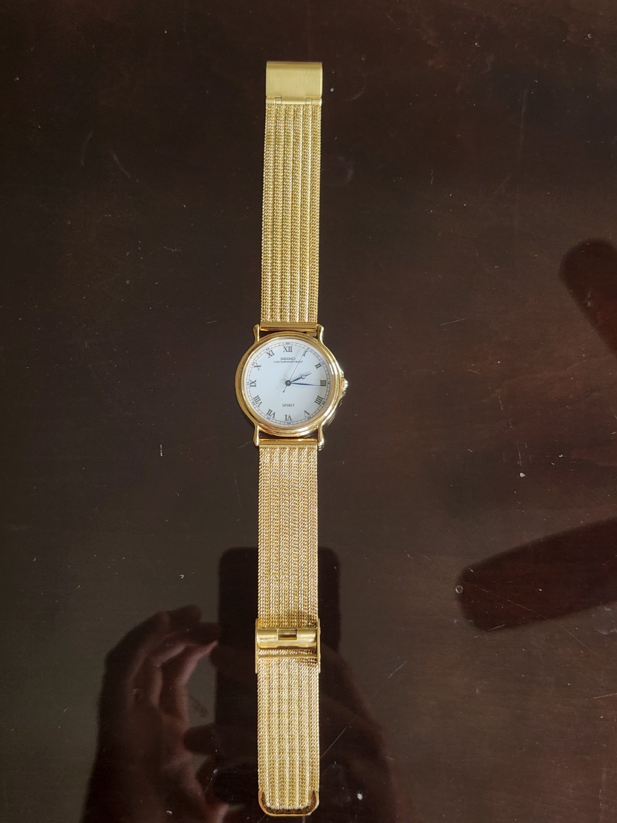 Vintage 1988 Seiko Spirit 5S21-7000 Quartz Sweep Second No-Tick Original Buckle