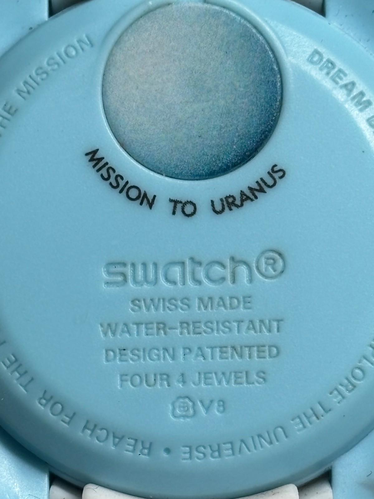 USA Seller OMEGA X MoonSwatch SWATCH Mission to Uranus BLUE WHITE Watch 4j Swiss