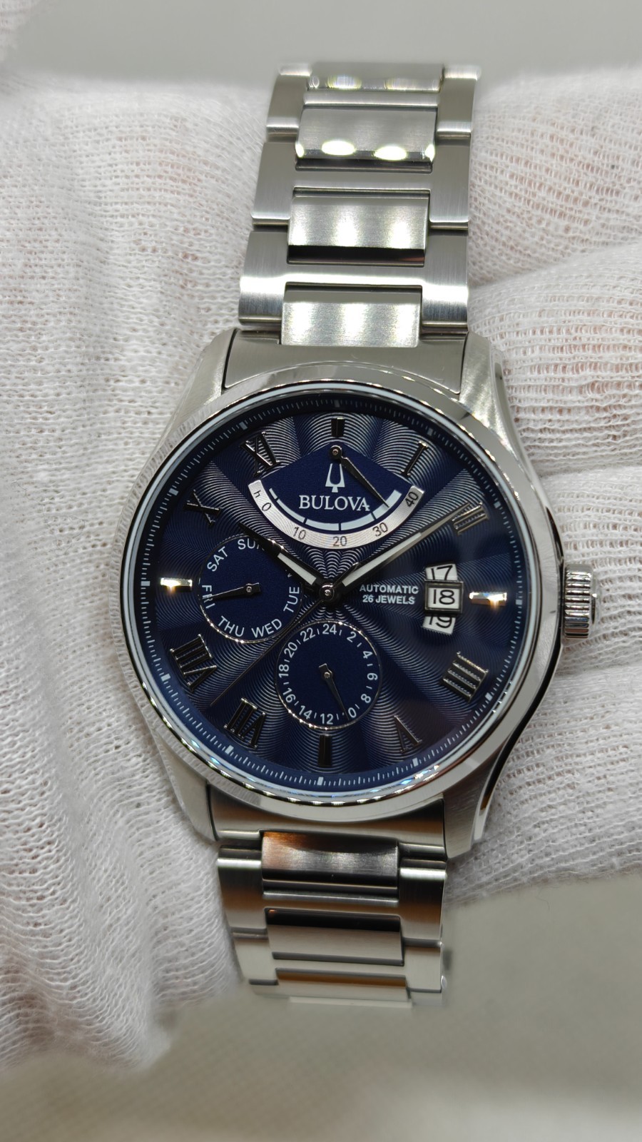 Bulova Wilton Power Reserve, Blue Dial, Automatic – 96C147