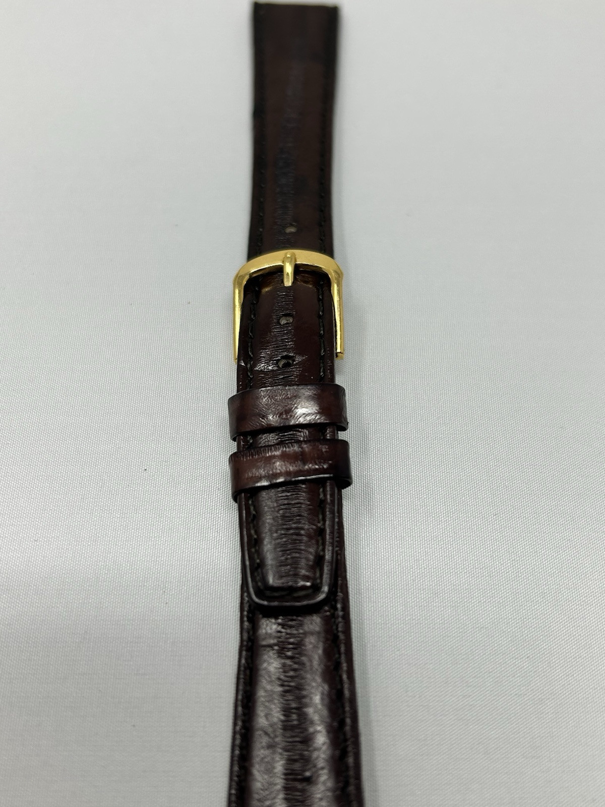 16 mm Exotic Eel Skin Watch Leather Band Made In Korea 1980’s NOS