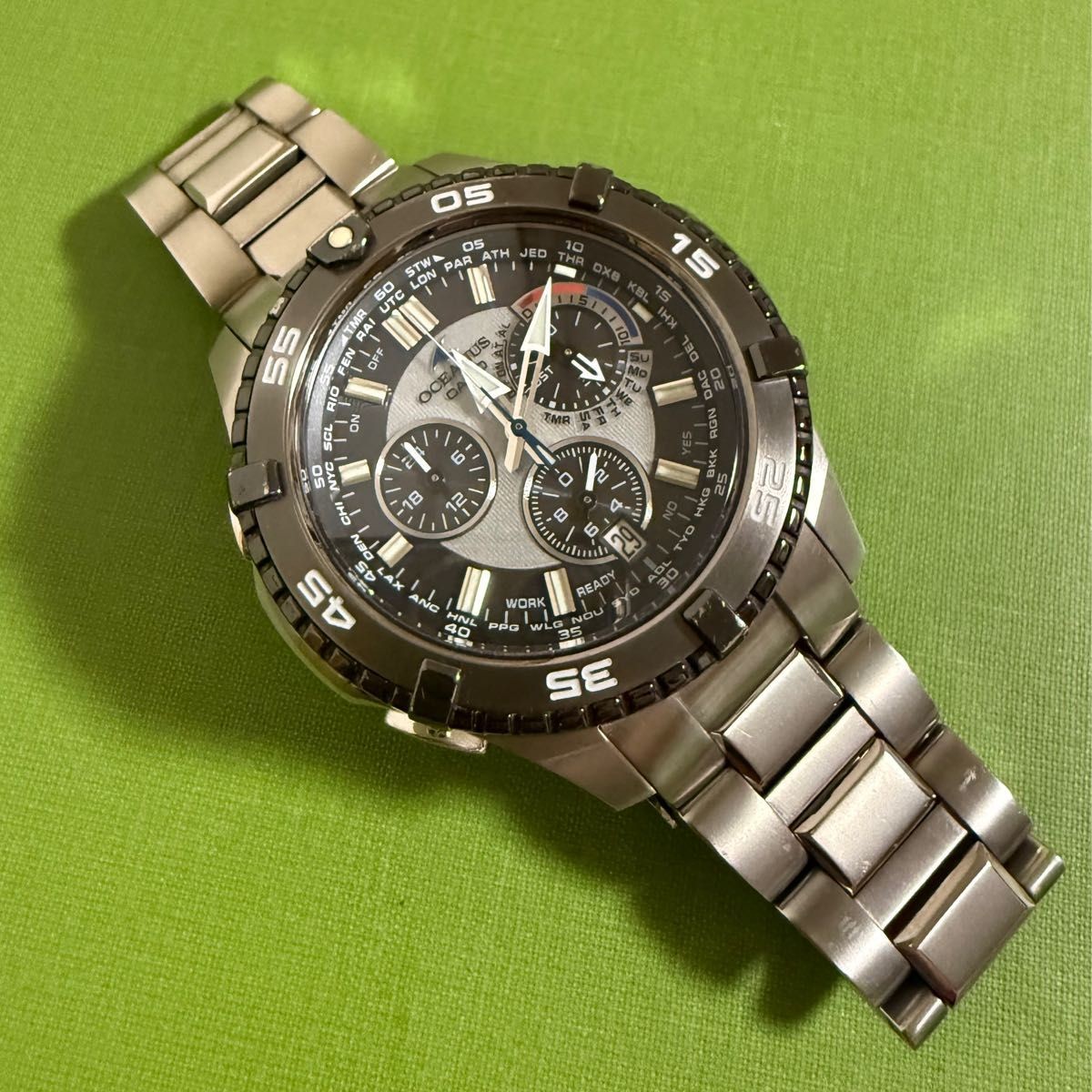 Casio Oceanus OCW-P500TDJ-1A2JF Solar Watch Chronograph From Japan
