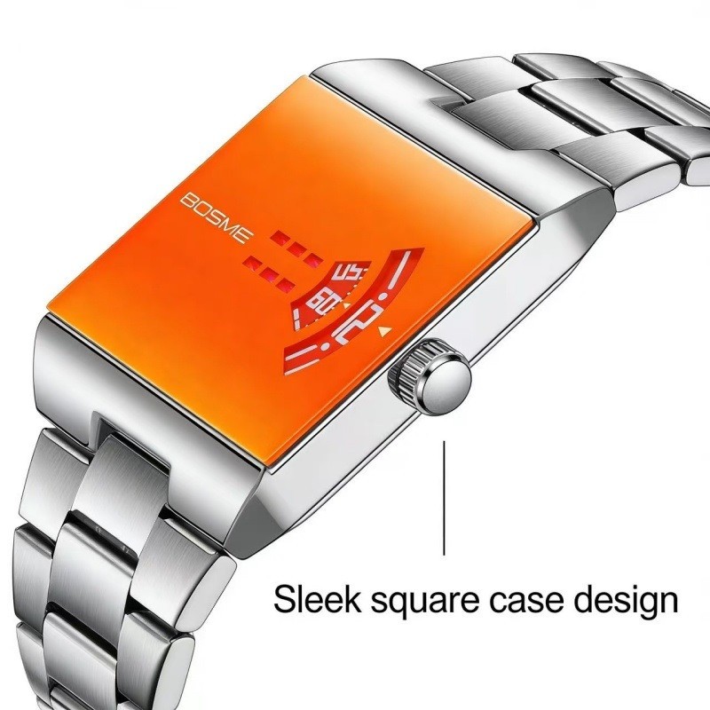 2026 New Luxury Mens Square Unique Design Watch alloy Classic Fashion Gifts