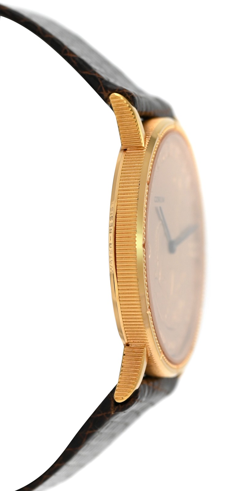 Vintage Corum 1 OZ 18K Gold Coin Krugerrand South Africa 1983 Diamond 34MM