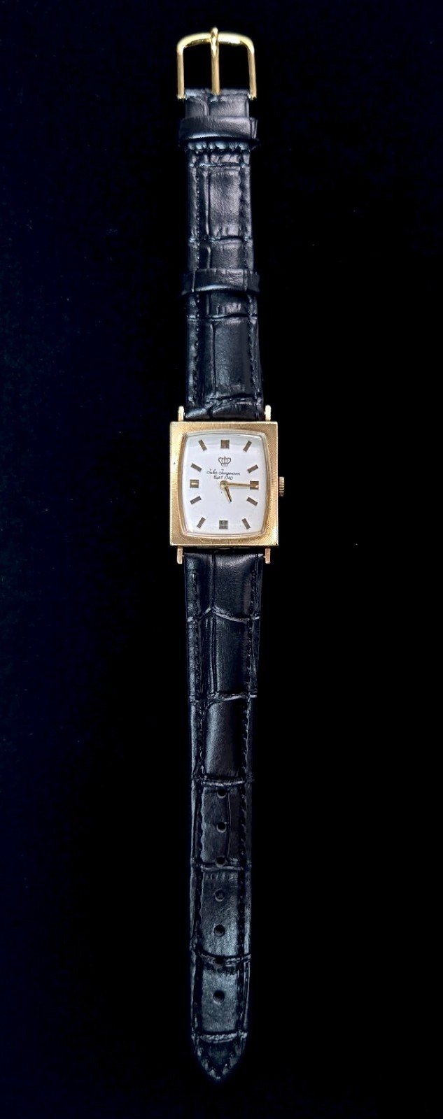 Vintage Jules Jurgensen 14k Solid Gold Watch 11.2g 22mm Runs Great Beautiful
