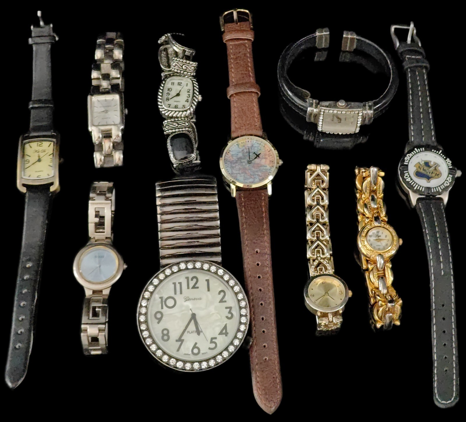Watch Lot Of 10 Mostly New Never Worn Needs Batteries, Not Tested, Great Resale