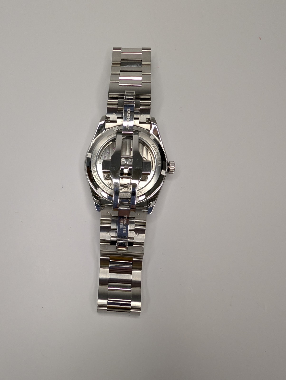 TAG Heuer Carrera Automatic black day-date bracelet Box Papers 15K gold accents