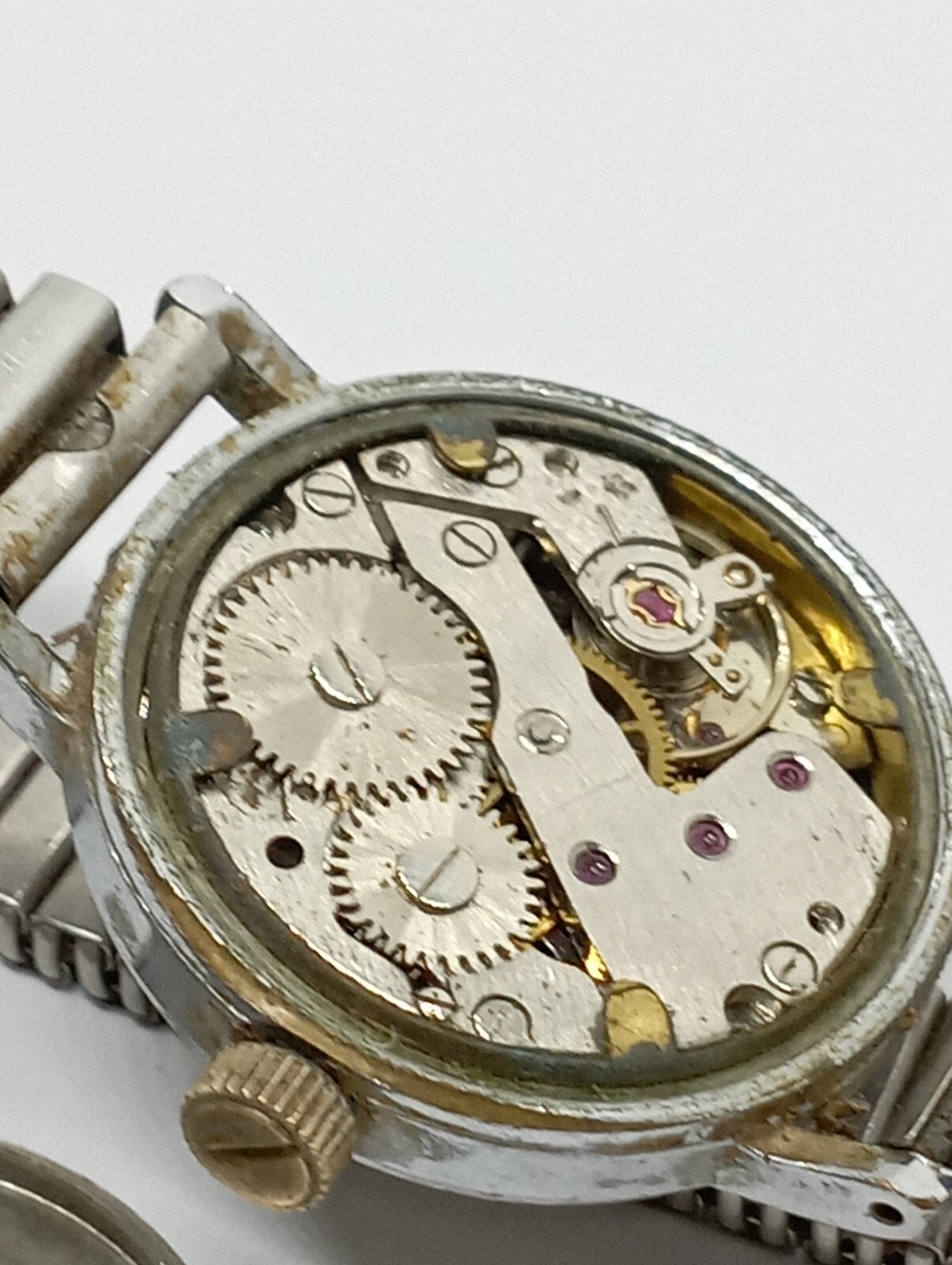 VINTAGE France Military Type Watch Mid Size Perma Cal. Cupillard 233 60 Working