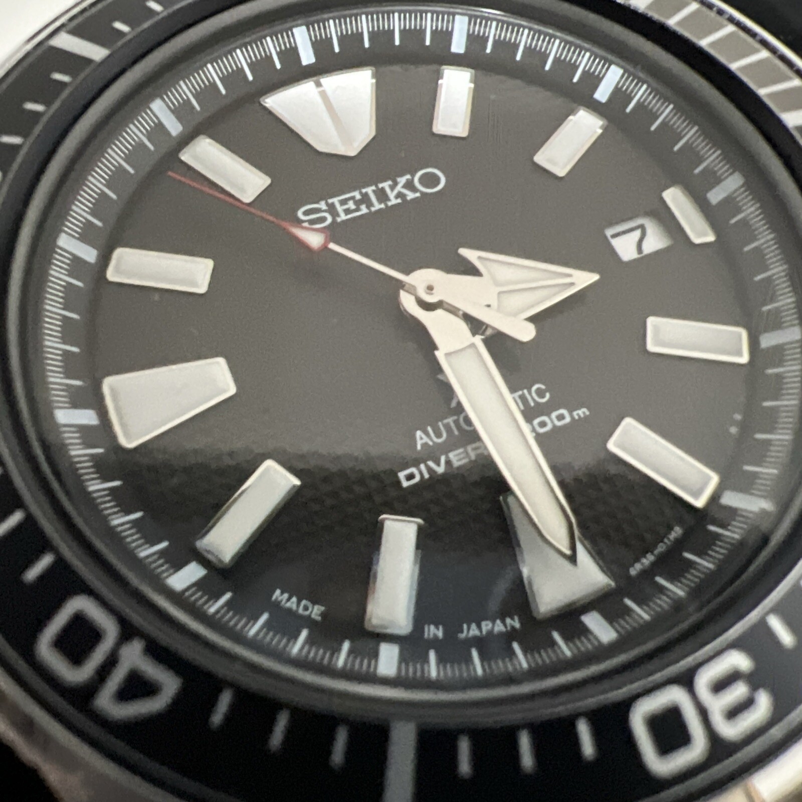 Authentic-Seiko Dealer-Prospex Samurai Diver Black Dial Automatic Watch SRPF03🎁