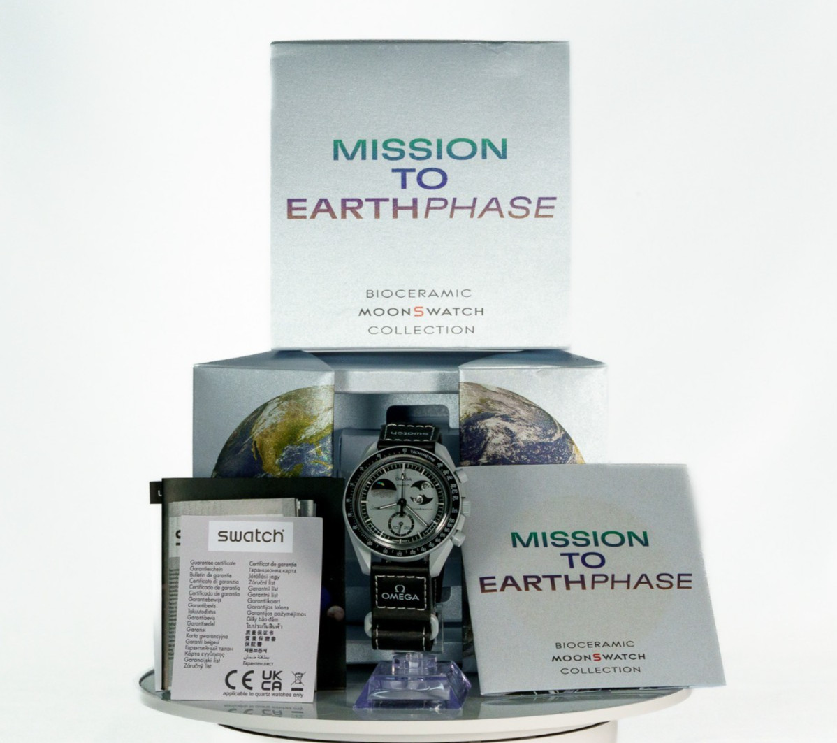 OMEGA x Swatch MoonSwatch Mission to Earthphase Bioceramic Quartz Chronograph