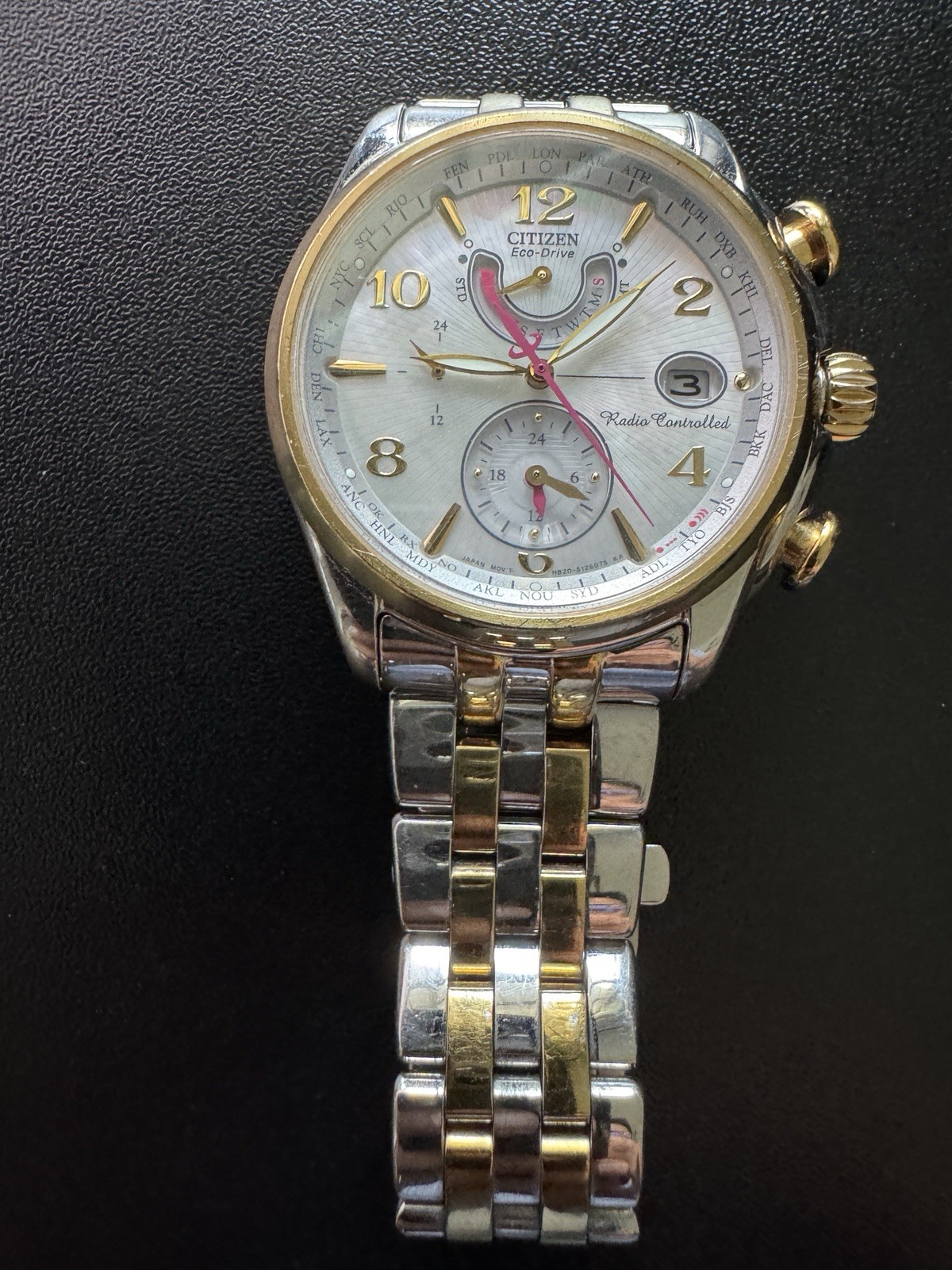 Citizen Eco Drive Radio Controlled Two Toned Dress Watch (needs time setting)