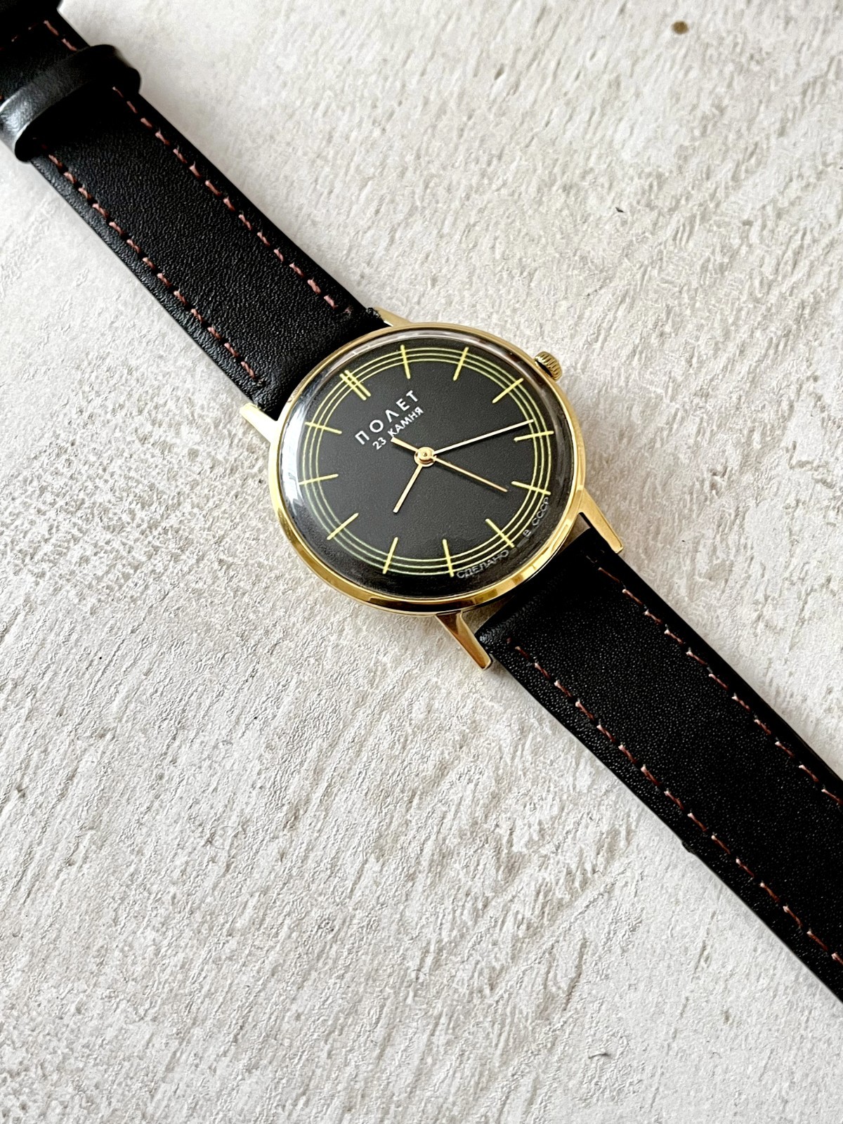 Wristwatch POLJOT DE Luxe Mechanical Soviet USSR