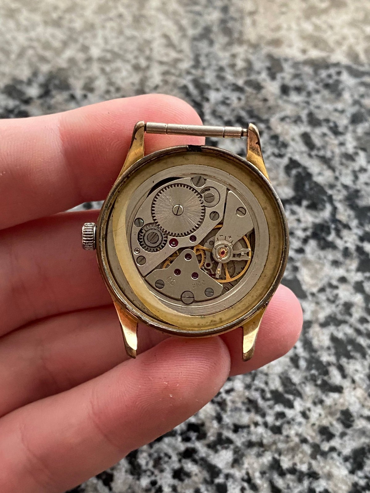V intage Rare Wostok Watch Soviet USSR mechanical Wristwach Gold Plated AU