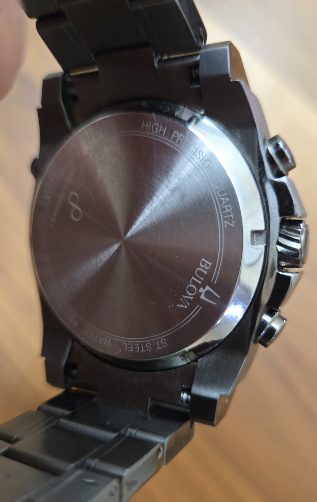 Bulova Icon Precisionist Chronograph 300M Diver 46mm Grey Dial Mens Watch 98B343